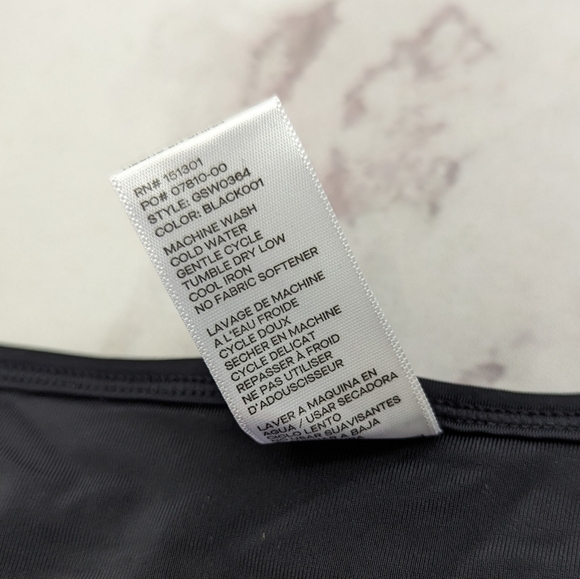 Good American Swim Bottom Women 1 Small Black Jacquard Adjustable Bikini - Picture 10 of 11